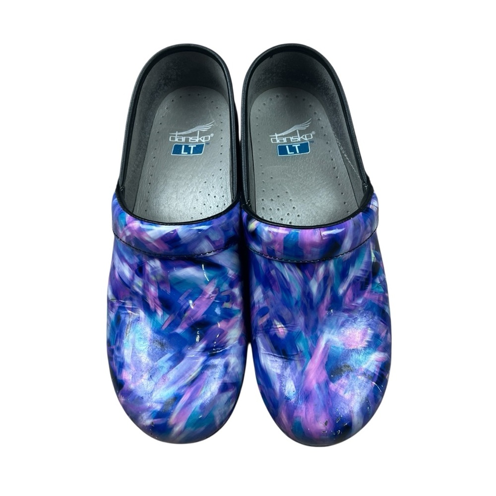 Dansko LT PRO Women’s Slip-on Clogs‎ Blue Crush Patent size 39 US 8.5/9 Comfort